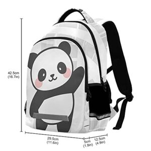 ALAZA Hello Panda Baby Shower Cute Animal Backpack Purse for Women Men Personalized Laptop Notebook Tablet School Bag Stylish Casual Daypack, 13 14 15.6 inch