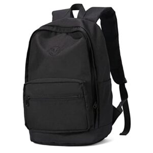 coowoz school backpack waterproof black bookbag college high school bags for boys girls lightweight travel rucksack casual daypack laptop backpacks for men women(black2)