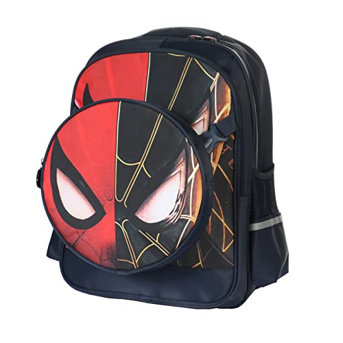 FENGJINRUHUA Cute Role Play Cartoon Spider Man Elementary School Bag Kids Comic Boys Girls Backpack