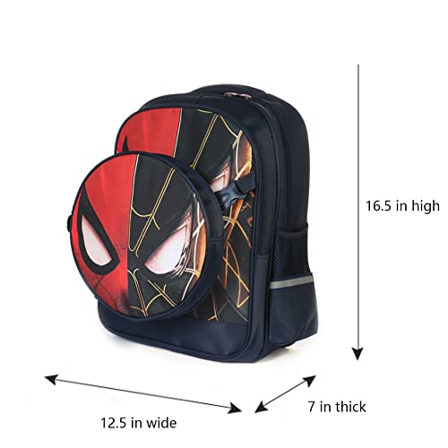 FENGJINRUHUA Cute Role Play Cartoon Spider Man Elementary School Bag Kids Comic Boys Girls Backpack