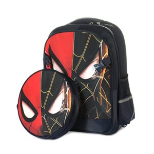 FENGJINRUHUA Cute Role Play Cartoon Spider Man Elementary School Bag Kids Comic Boys Girls Backpack