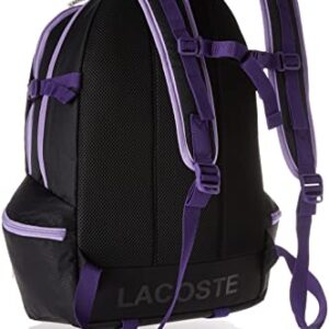 Lacoste Lightweight Nylon Backpack, Noir Samui Neva Farine