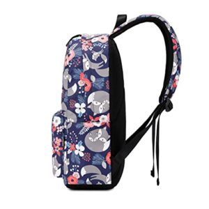 Wadirum Women Leisure Backpack Purse College School Backpack for Girl Fox