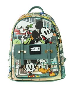 mickey mouse and friends 11″ faux leather mini backpack – a20520