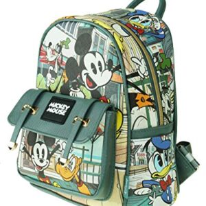 Mickey Mouse and Friends 11" Faux Leather Mini Backpack - A20520