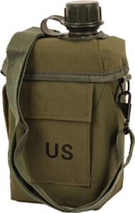 mil-tec 2 litre patrol canteen with cover and strap (olive)