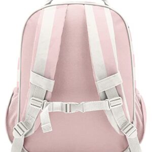 Simple Modern Kids Backpack for School Boys Girls | Kindergarten Elementary Toddler Backpack | Fletcher Collection | Kids - Medium (15" tall) | Just Pink Candy Stripe