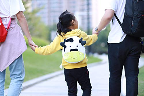 Cute Toddler Backpack Stuffed Cartoon Animal Mini Schoolbag For 1-5 Year Old Boys And Girls (Cow)