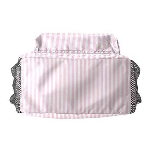 Grandkli Gymnastic Striped Pink Personalized Kids Toddler Backpack for Boys Girls ,Custom Mini School Backpack Bags Kindergarten, 10''(L) x 4''(W) x 12''(H)