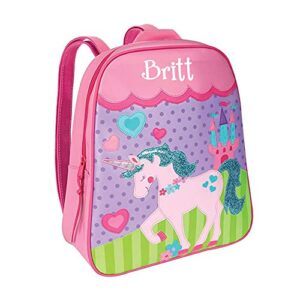 Personalized Unicorn Princess Backpack - Back to School or Travel Tote Book Bag with Custom Name