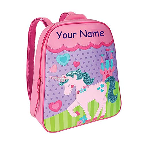 Personalized Unicorn Princess Backpack - Back to School or Travel Tote Book Bag with Custom Name