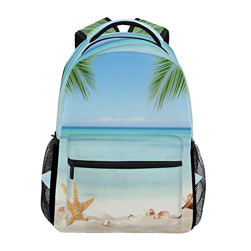 TropicalLife Ocean Sea Beach Themed Backpacks Bookbag Shoulder School Computer Hiking Gym Travel Casual Travel Daypack