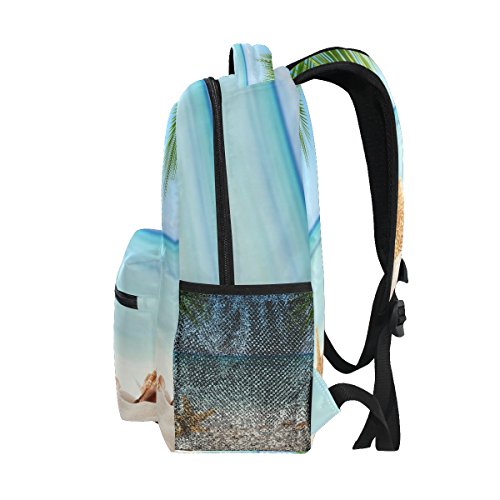 TropicalLife Ocean Sea Beach Themed Backpacks Bookbag Shoulder School Computer Hiking Gym Travel Casual Travel Daypack