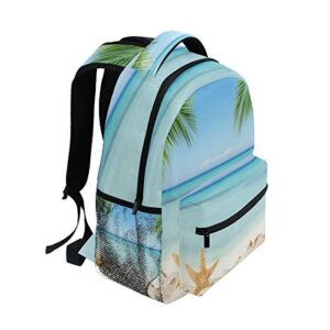 TropicalLife Ocean Sea Beach Themed Backpacks Bookbag Shoulder School Computer Hiking Gym Travel Casual Travel Daypack