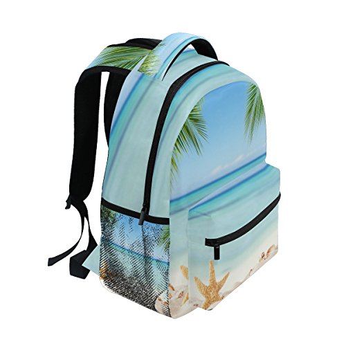 TropicalLife Ocean Sea Beach Themed Backpacks Bookbag Shoulder School Computer Hiking Gym Travel Casual Travel Daypack