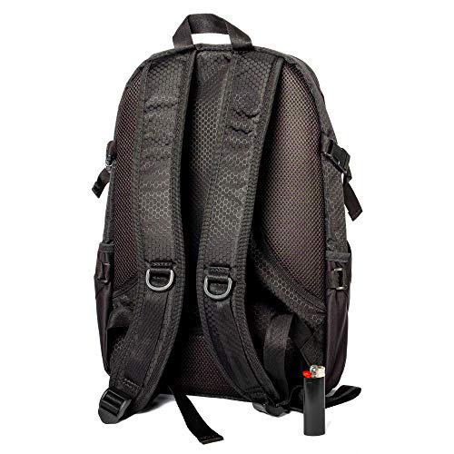 Cali Crusher 100% Smell Proof Backpack w/Combo Lock (Black)