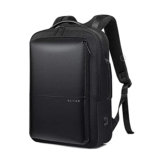 Slim Laptop Backpack Business Travel Durable Laptops Backpack with USB Charging Port Water Resistant College School Computer Bag for Women & Men Fits 15.6 Inch Laptop and Notebook (Black)