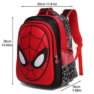 LYQXZH Toddler School Backpack 3D Comic Elementary Student Schoolbag Waterproof Lightweight Kids Bookbags for Boys Girls