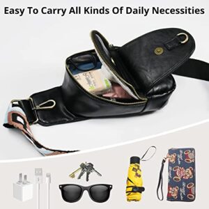 Sling Bag for Women,Crossbody bags for Women,Sling bag,PU leather crossbody sling bags fanny packs Chest Bag for traveling