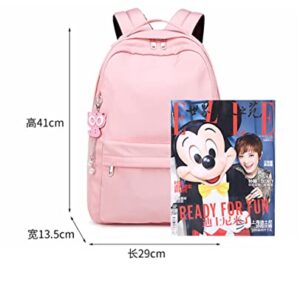 COSABZ Anime Anya Forger Backpack Cosplay Kawaii Backpack Schoolbag Mochila Bag With Pendant For Girls Pink (4)