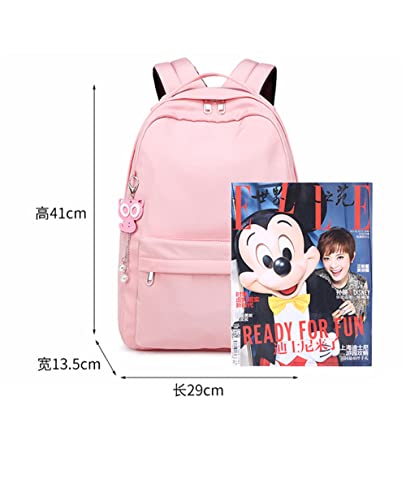 COSABZ Anime Anya Forger Backpack Cosplay Kawaii Backpack Schoolbag Mochila Bag With Pendant For Girls Pink (4)