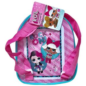 L.O.L Surprise 11 Pieces Mini Backpack Complete Hair Accessories For Girls(+3 years)