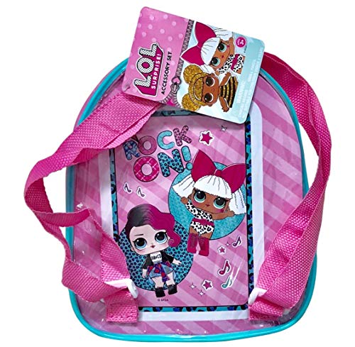 L.O.L Surprise 11 Pieces Mini Backpack Complete Hair Accessories For Girls(+3 years)