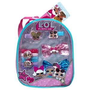 L.O.L Surprise 11 Pieces Mini Backpack Complete Hair Accessories For Girls(+3 years)