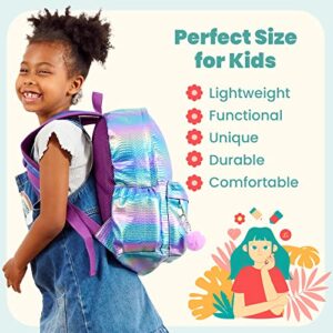 Mermaid Backpacks for Girls - Girls Backpack for School Kindergarten Elementary - School Backpack for Kids Cute Backpack - Kids Backpack for Girls School Backpack - Toddler Backpack Bookbags for Girls