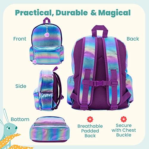 Mermaid Backpacks for Girls - Girls Backpack for School Kindergarten Elementary - School Backpack for Kids Cute Backpack - Kids Backpack for Girls School Backpack - Toddler Backpack Bookbags for Girls