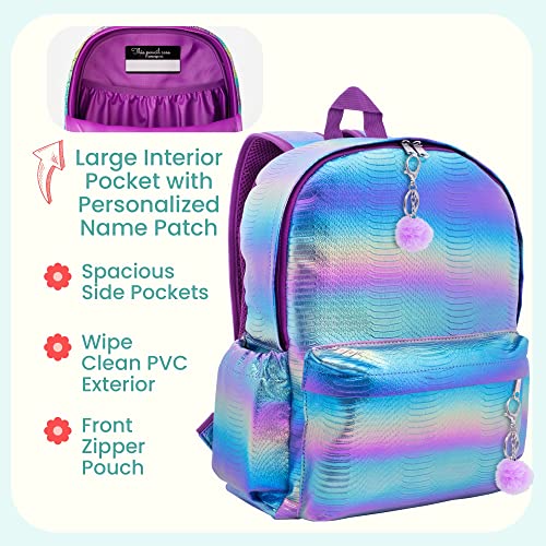 Mermaid Backpacks for Girls - Girls Backpack for School Kindergarten Elementary - School Backpack for Kids Cute Backpack - Kids Backpack for Girls School Backpack - Toddler Backpack Bookbags for Girls