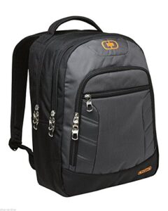 ogio 411063-diesel grey/orange 16″ computer laptop colton backpack, grey/orange