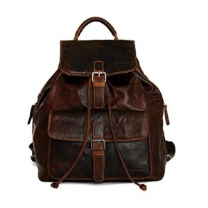jack george drawstring backpack voyager collection brown