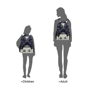 ALAZA African American Woman With Curly Hair Large Backpack Personalized Laptop iPad Tablet Travel School Bag with Multiple Pockets