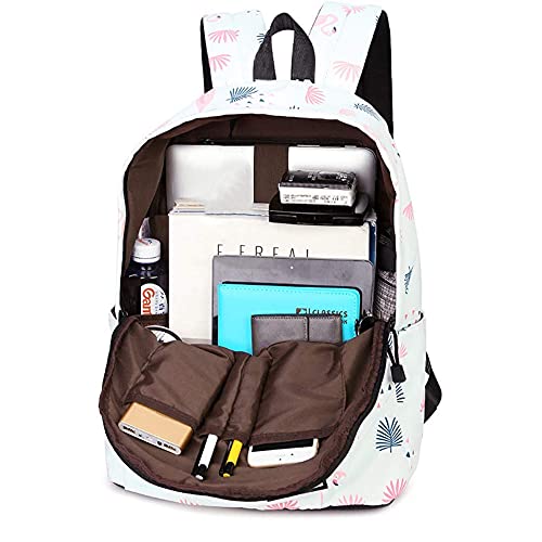 JIANLINST Backpack for Girls Teen Lightweight School Laptop Backpacks Bookbags for School College Student Pink-Blue
