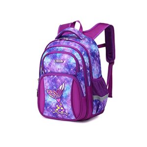 cusangel school bookbag, durable cute multi compartment preschool primary backpack for boys girls