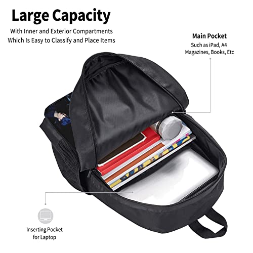 XJIANQI Backpack Aldult Teens Backpack Travel Bags Laptop Bag Boys And Girls Backpacks Black One Size