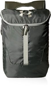 under armour expandable sackpack, artillery green (357)/artillery green, one size fits all