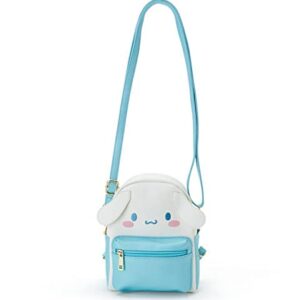 AIFOTY Anime Cute Cartoon Backpack Pu Schoolbag Mini Backpack Cartoon Purse Shoulder Bag (Blue)