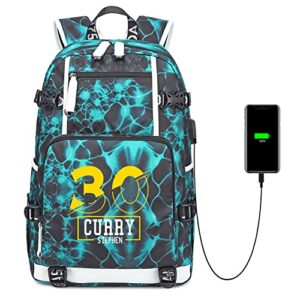 ansigeren basketball player 30 multifunction backpack travel student backpack fans bookbag for men women (4)