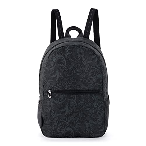 Sakroots On The Go Packable Backpack in Eco-Twill, Black Spirit Desert