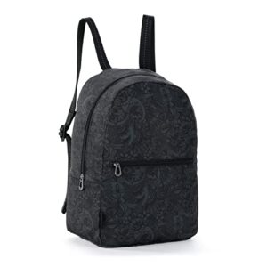 Sakroots On The Go Packable Backpack in Eco-Twill, Black Spirit Desert