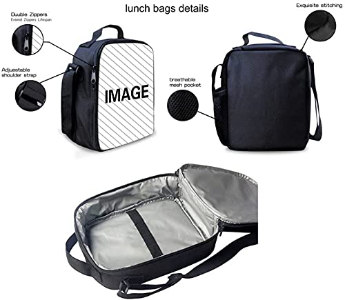 3 in 1 Backpack Set Wings of Fire Bookbag with Lunch Box and Pencil Case