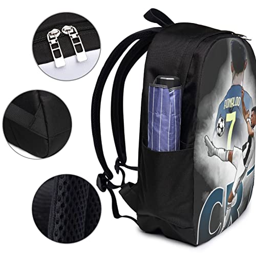 Customized For Football Fans Multifunction With Ronaldo #7 Logo Backpack Travel Sports Backpack, Computer Bag For Men Women