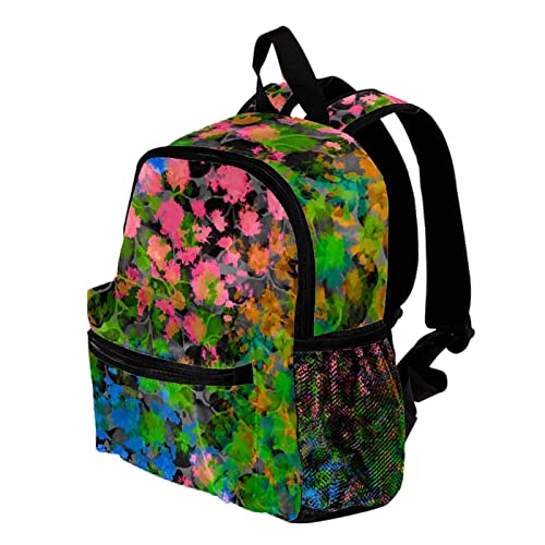 Floral Abstract Cute Fashion Mini Backpack Pack Bag