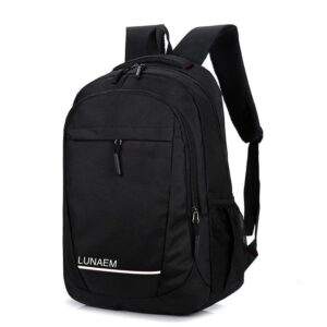 lunaem travel laptop backpack for school computer bookbag for men women college students fits 15.6 inch laptop (white 1)