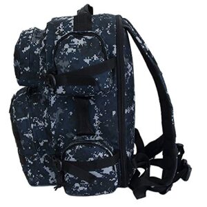 NPUSA Men's Large Expandable Tactical Molle Hydration ReadyBackpack Daypack Bag - ACU Navy Digital Camo