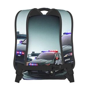 Backpack Police Car, Travel Laptop Backpacks Casual College Daypack School Bag for Boys Girls Men Adult