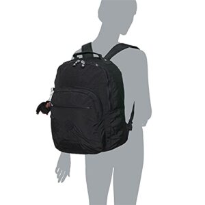 Kipling Seoul Go Laptop, Padded, Adjustable Backpack Straps, Zip Closure (One Size, Black Tonal)