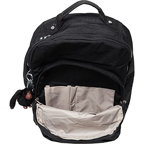 Kipling Seoul Go Laptop, Padded, Adjustable Backpack Straps, Zip Closure (One Size, Black Tonal)